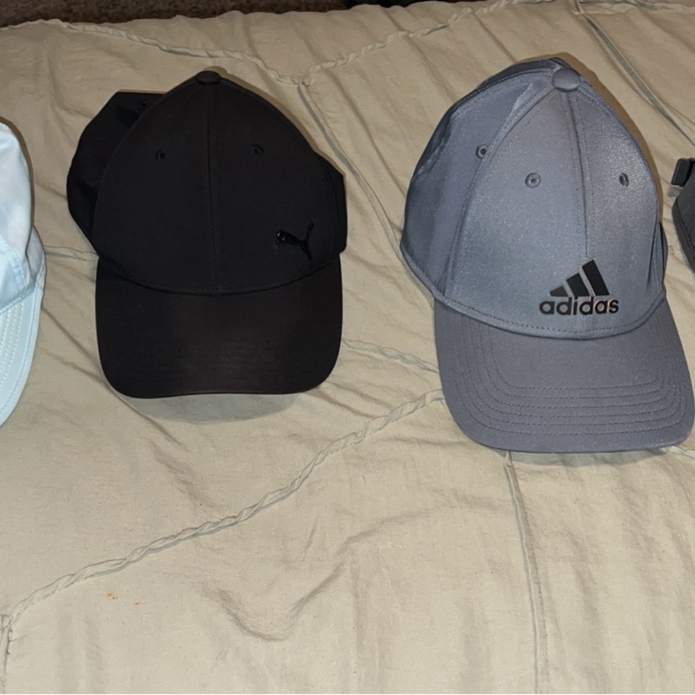 Adidas and Puma Baseball Caps - Black and Gray